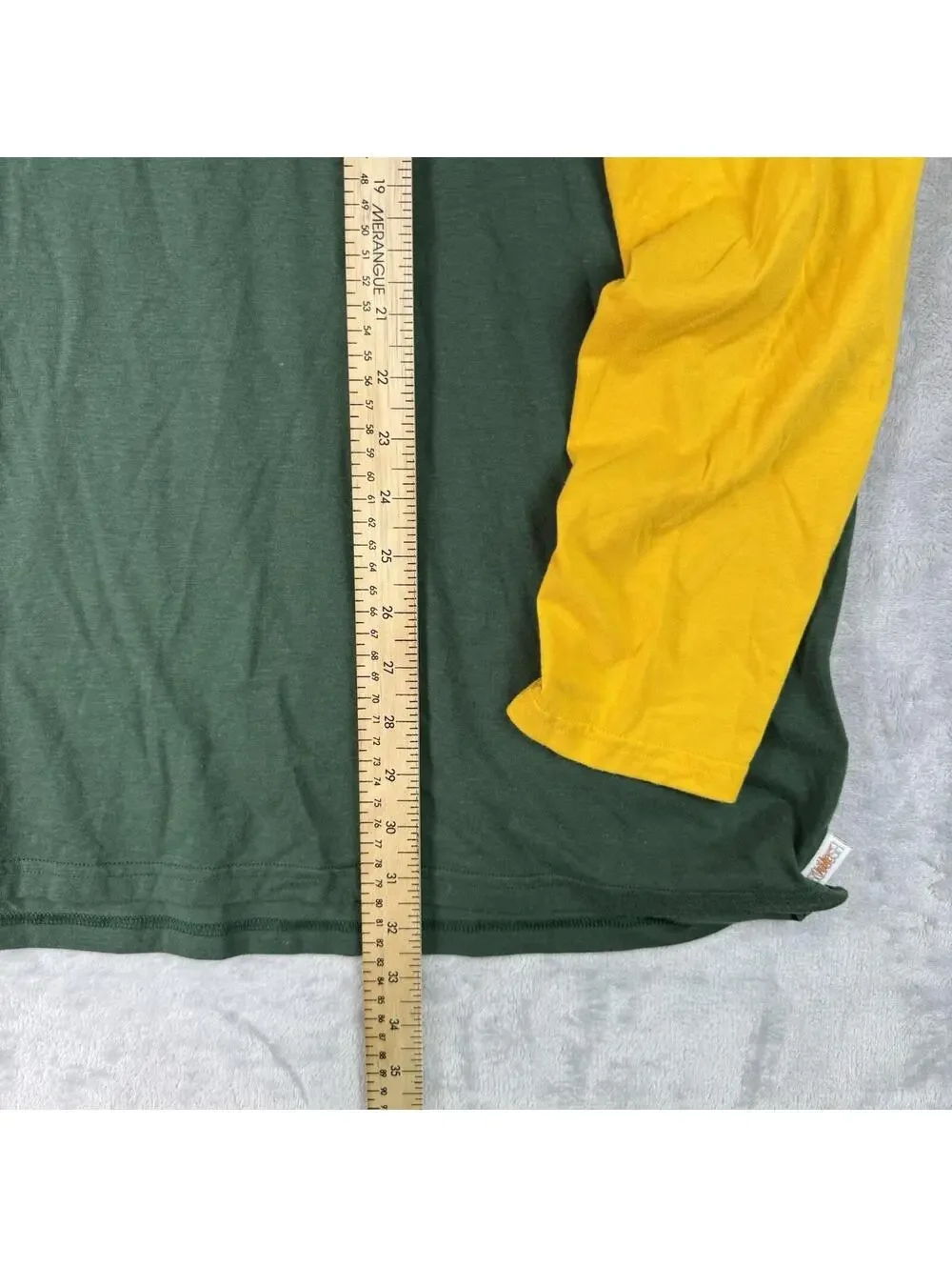Nike Green Bay Packers Men's XXL Throwback Raglan Long Sleeve NFL Grapic Sporty